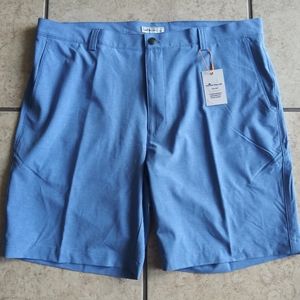New Peter Millar Hybrid Golf Shorts Blue Men's